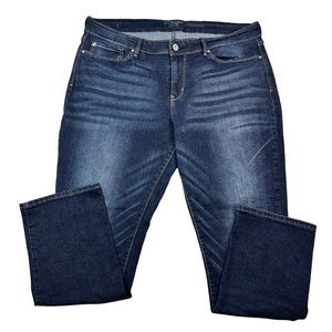 Levi’s Denizen Women’s Dark Wash Modern Slim Jeans Size 18 Short 34x30 Whisker